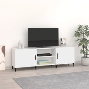 fehér szerelt fa TV-szekrény 150 x 30 x 50 cm