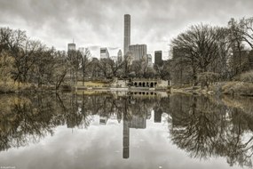 Poszter 30x20cm AlsĂł-Manhattan panorĂĄma a Central Park 2-bĆl, Assaf Frank