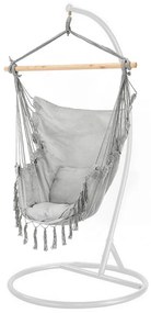 Puerto függőszék állvánnyal szürke-fehér