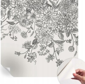 Öntapadós tapéta Divatos 3D fali ragasztóval Virágmintás 250x250 cm