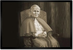 Poszterek keretben 60x40 Lengyel János Pál pápa 2