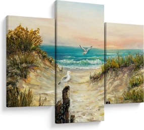 Kép - homokos tengerpart (90x60 cm)