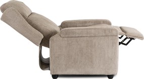 Dönthető fotel bézs kord kárpittal – SPENCER