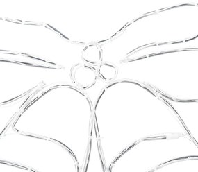 Karácsonyi Harang 144 LED-del Sokszínű 56 x 46 cm PVC