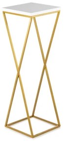 LOFT virágtartó állvány 70x24 cm arany/fehér