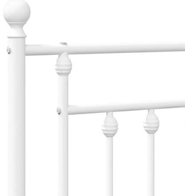 fehér fém fejtámla 200 cm