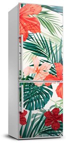 Hűtőre ragasztható matrica Hawaii virágok FridgeStick-70x190-f-83704413