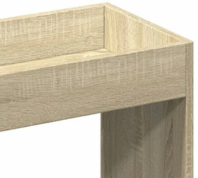 sonoma tölgy szerelt fa magasszekrény 92 x 33 x 140 cm