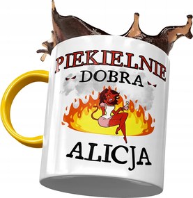 Sárga Bögre Alice Barátnőjének Feleség Barátnőjének Nyomtatott Fotóval