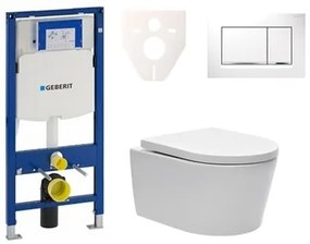 Fali WC szett Geberit előtétfalas szereléshez + SAT Brevis WC SIKOGES3W5