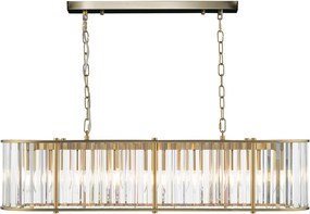 Dar Lighting glamour kristály modern függeszték kiran sárgaréz darkir3435