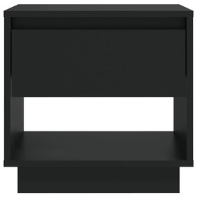 Fekete forgácslap éjjeliszekrény 45 x 34 x 44 cm