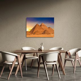 Kép - Egyiptomi piramisok (üvegen) (70x50 cm)
