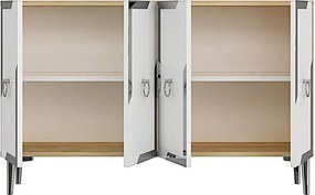 Seza 120 - Sapphire Oak, White, Silver