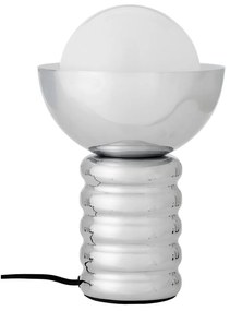 Ezüstszínű asztali lámpa üveg búrával (magasság 32 cm) Spike – Bloomingville