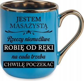 Bögre "elegáns" Ajándék Masszőrnek Lehetetlen Dolgokat Csinálok Kézből