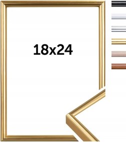 Doerr New York Arany 18x24 cm képkeret (13x18 cm-es kerettel, támasztólábbal)