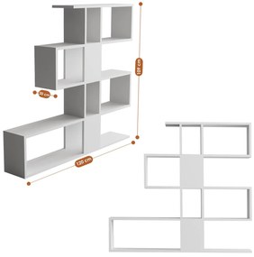 könyvespolc Karlin - White