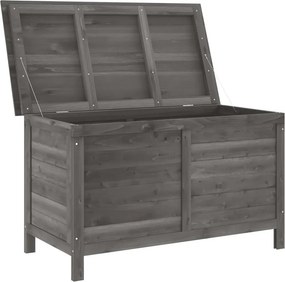 vidaXL fehér tömör fenyőfa kerti tárolóláda 99 x 49,5 x 58,5 cm