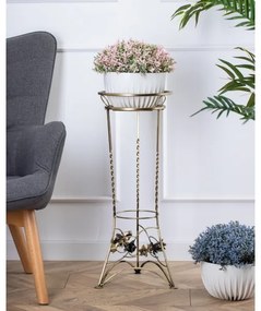 Virágállvány 72x28 cm arany