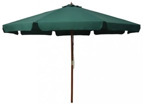 zöld kültéri napernyő farúddal 330 cm