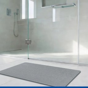 Szürke kovaföld fürdőszobai kilépő 50x80 cm Simi – Wenko