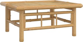 vidaXL bambusz kerti asztal 65 x 55 x 30 cm
