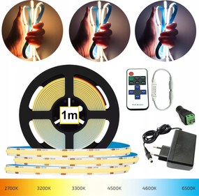 Cob Neon Szalag Szett 1m Tv Íróasztal Szoba Szekrény Távirányítóval