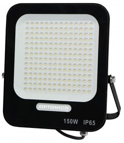 Optonica Nagy Fényerejű SMD LED Reflektor Fekete 150W 13500lm 4500K nappali fehér 5737