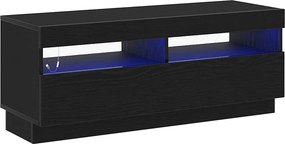 vidaXL TV szekrény Fekete tölgy 100 x 35 x 40 cm Faanyag
