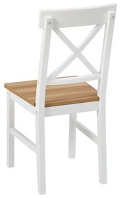 Catini KAMPALI Étkezőgarnitúra 4x szék + asztal - Fehér