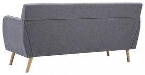3 személyes világosszürke szövet kanapé 172 x 70 x 82 cm