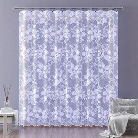 Jacquard függöny 180 cm magas Calama A145 fehér