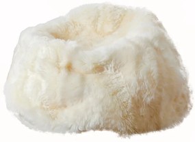 Fehér szőrme ülőzsák ⌀ 110 cm - Native Natural