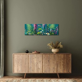 Kép - Mezei virágok (órával) (90x30 cm)