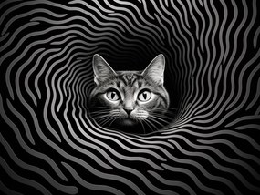 Poszter 100x75cm Hipnotizáló Macskaszem