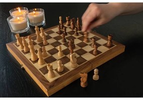 Procart Sakkjáték, 32 figura, méret 29,5 x 29,5 x 3,5 cm, fa tábla