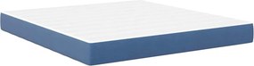 vidaXL Ágy Matrac matracmal Kék 180 x 200 cm szövet