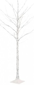 fehér LED-es nyírfa 96 meleg fehér LED-del 180 cm