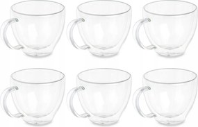 Thermo Pohár Szett Kávéhoz Vagy Teához, 6 Csésze, 140 ML