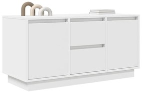 fehér TV-szekrény LED-lámpákkal 100x41x50 cm