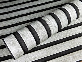 Tapéta Lamellák Szürke Lamellák Tapéta Utánzat Fa És Szövet 3D