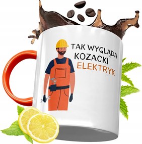 Narancssárga Bögre Villanyszerelőnek Tökéletes Ajándék fényképes nyomtatással