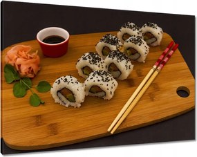 Vászonkép 100x70 Étel pálcikákkal