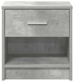 Betonszürke éjjeliszekrény fiókkal 39x28x41 cm