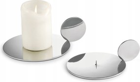 Philippi Radius Gyertyatartó Acél gyertyatartó állvány Ezüst