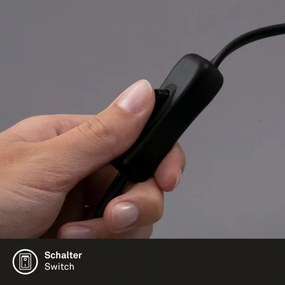 Csipeszes lámpa 1xGU10/3W/230V fekete