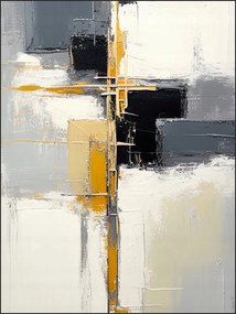 Geometrikus kép modern poszter 21x30cm zöld orange kék #535