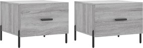vidaXL 2 db szürke sonoma szerelt fa dohányzóasztal 50 x 50 x 40 cm
