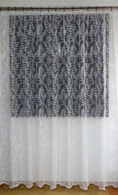 Mg Függöny 618/378 Fehér 200X250cm Kész Szalaggal M